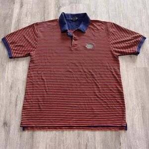 Vintage UF Florida Gators Shirt Mens 2XL Blue NCAA Football Polo Striped